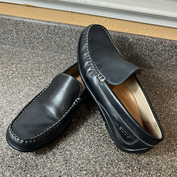 Ecco Black Leather Loafers main image 9